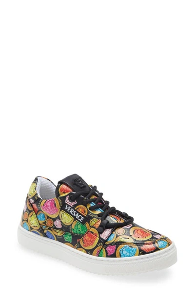 Shop Versace Medusa Amplified Sneaker In Black Multicolor