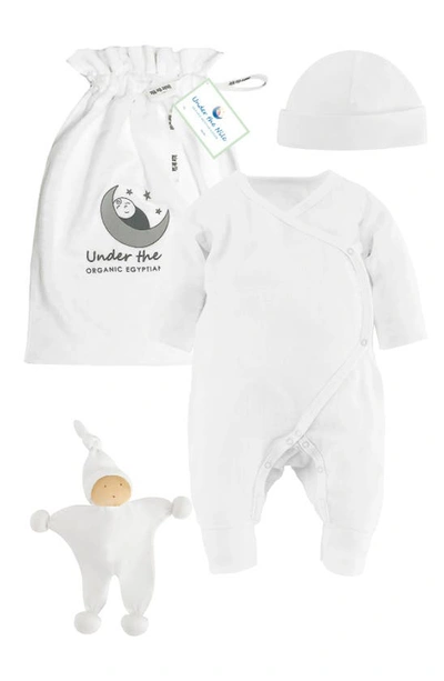 Shop Under The Nile Organic Cotton 3-piece Organic Cotton Gift Set In White