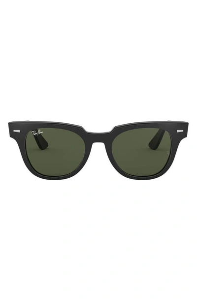 Shop Ray Ban Meteor 50mm Wayfarer Sunglasses In Black Solid