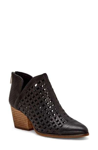 Shop Vince Camuto Neeja Bootie In Black Leather