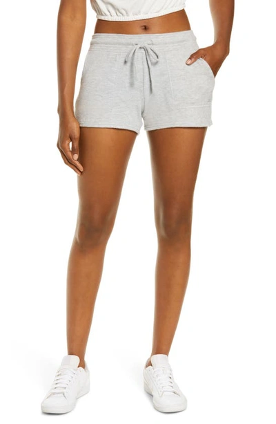 Shop Alo Yoga Daze Shorts In Athletic Grey Heather