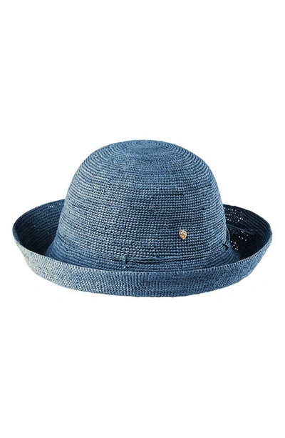 Shop Helen Kaminski 'provence 10' Packable Raffia Hat In Cornflower