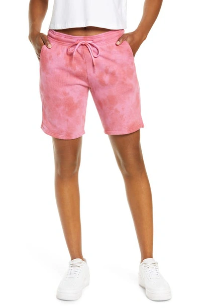 Shop Zella Coastal Long Shorts In Pink Paradise