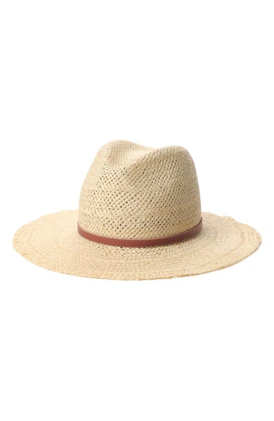 Shop Janessa Leone Ivana Straw Fedora In Natural