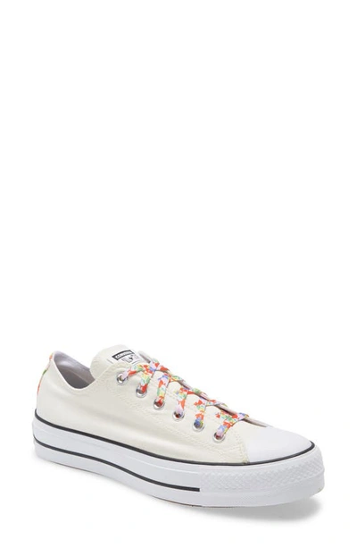 Shop Converse Chuck Taylor(r) All Star(r) Platform Sneaker In Egret/ White/ Bright Poppy