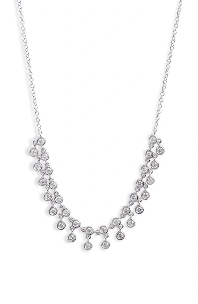 Shop Meira T Diamond Frontal Necklace In White Gold