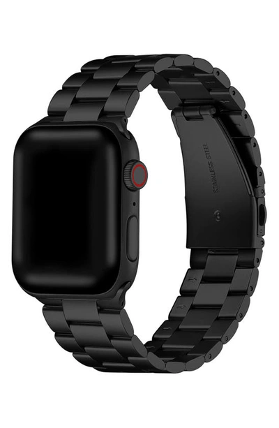 Shop The Posh Tech Matte Stainless Steel 23mm Apple Watch® Bracelet Watchband In Black