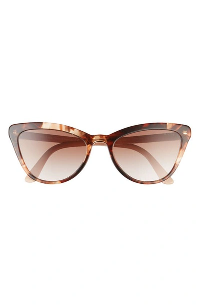 Shop Prada 56mm Gradient Cat Eye Sunglasses In Caramel Tortoise/ Brown