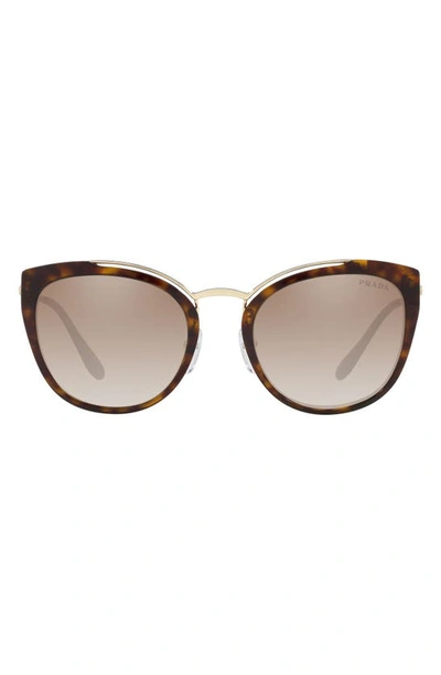 Shop Prada 54mm Gradient Cat Eye Sunglasses In Pale Gold