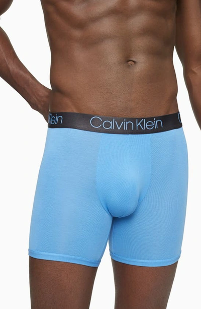 Shop Calvin Klein Ultrasoft Stretch Modal Boxer Briefs In Remembered Black