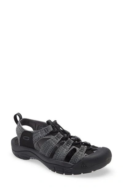 Shop Keen 'newport H2' Sandal In Black/ Steel Grey