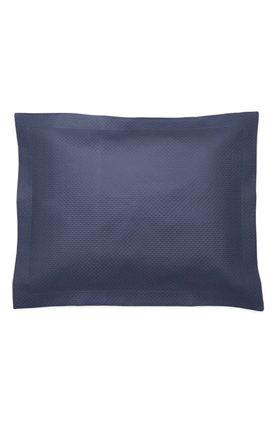 Shop Matouk Alba 600 Thread Count Quilted Sham In Navy