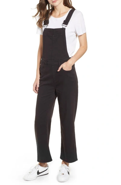 Shop Paige Nellie Overalls In Black Overdye