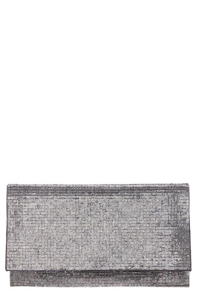 Shop Nina Crystal Clutch In Gunmetal