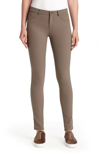 Shop Lafayette 148 Mercer Acclaimed Stretch Skinny Pants In Nougat