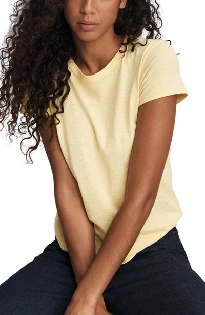 Shop Rag & Bone The Slub T-shirt In Golden Yolk