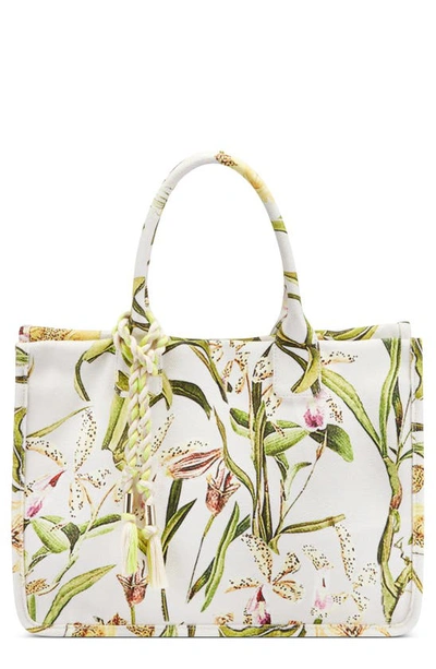 Shop Vince Camuto Orla Canvas Tote In Botanical Palm