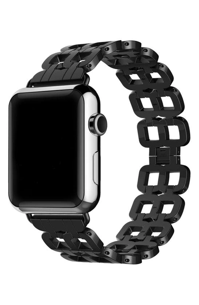 Shop The Posh Tech Stainless Steel 22mm Apple Watch® Bracelet Watchband In Black