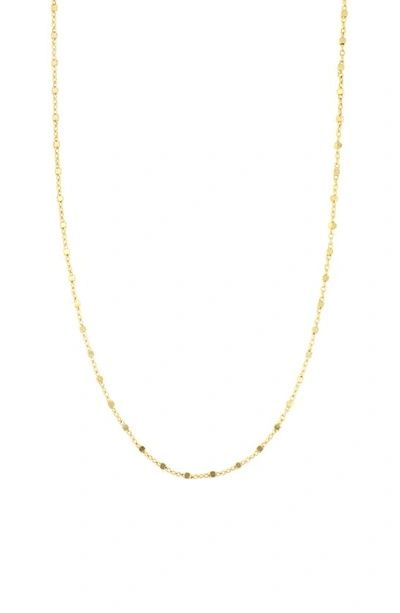 Shop Bony Levy Kids' Beaded 14k Gold Cube Chain In Yellow Gold