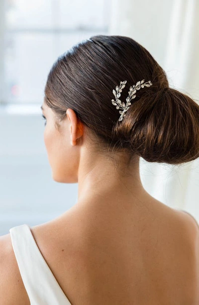Shop Brides And Hairpins Brides & Hairpins Alexina Comb In Silver