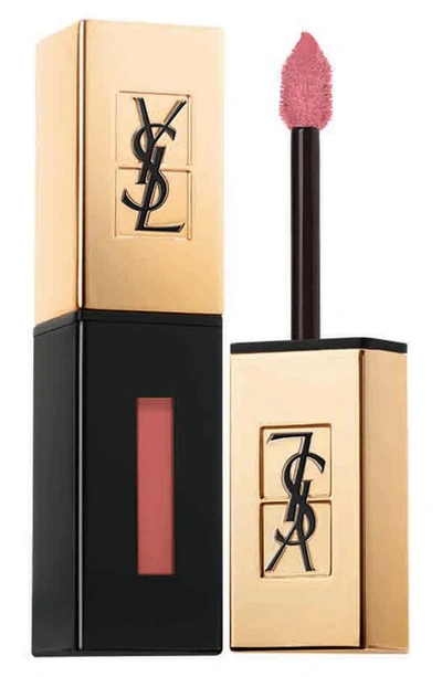 Shop Saint Laurent Glossy Stain Lip Color In 07 Corail Aquatique