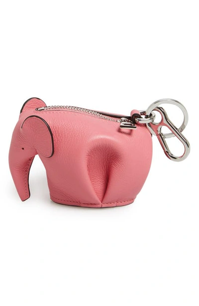 Shop Loewe Elephant Bag Charm In Candy