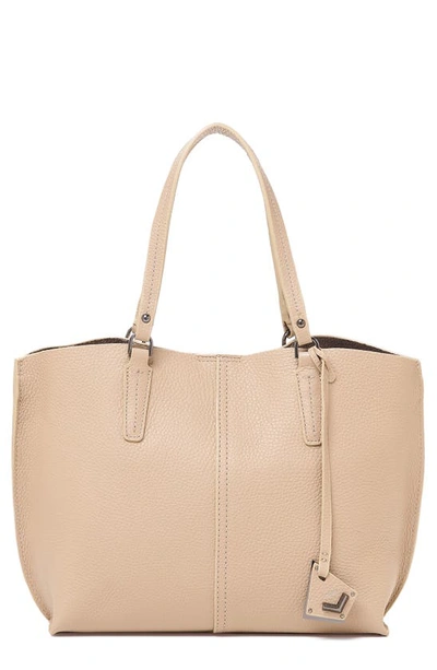 Botkier Hudson Bite Size Leather Tote In Latte/gunmetal | ModeSens