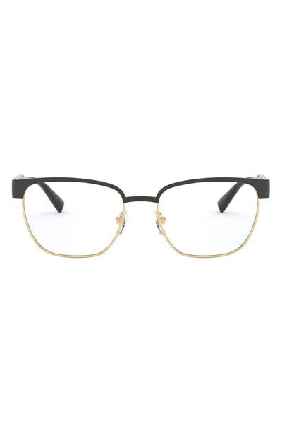 Shop Versace Pillow 54mm Optical Glasses In Black Gold