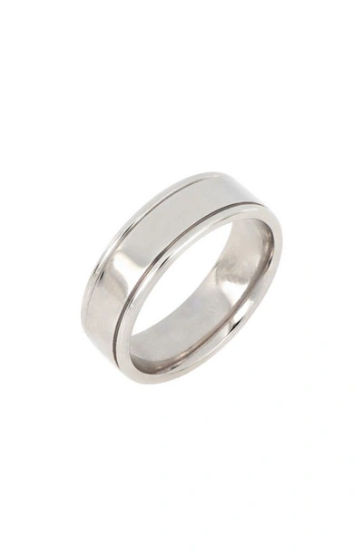 Shop Bony Levy 7mm Rounded Edge Polished Band In White Gold