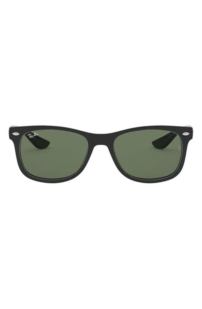 Shop Ray Ban Junior 48mm Wayfarer Sunglasses In Black/ Green Solid