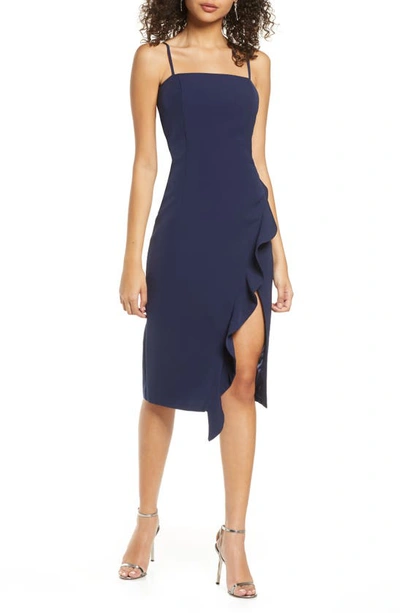 Shop Bardot Carmelle Cocktail Dress In Navy