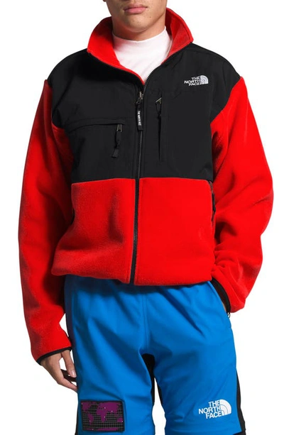 Shop The North Face 1995 Retro Denali Recycled Fleece Jacket In Fiery Red