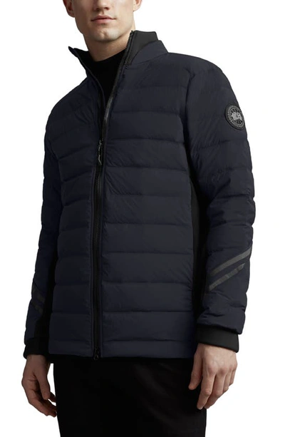 Canada Goose Hybridge Cw Black Label 800 Fill Power Down Bomber Jacket In  Navy - Marine | ModeSens