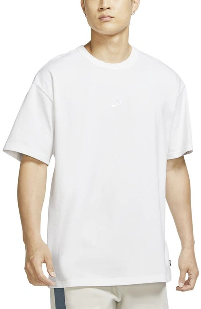 Shop Nike Sportswear Oversize Embroidered Logo T-shirt In White