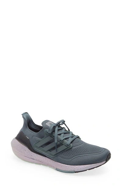 Shop Adidas Originals Ultraboost 21 Primeblue Running Shoe In Blue Oxide/ Hazy Green