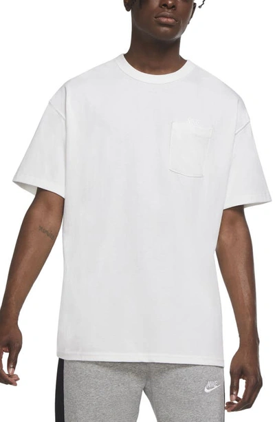 Shop Nike Premium Essential Oversize Pocket T-shirt In White