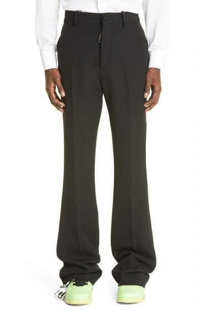 Shop Off-white Formal Chino Pants In Black/ White