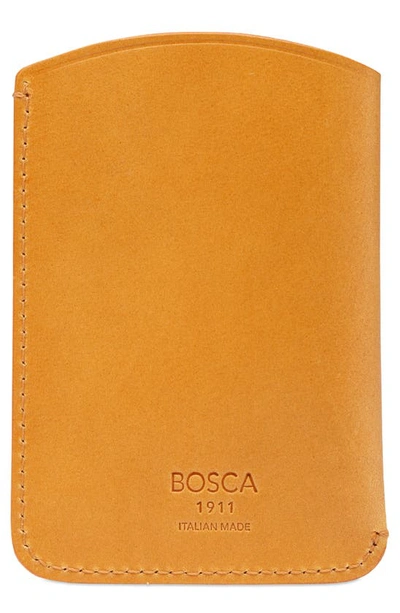 Shop Bosca Italo Envelope Leather Card Case In Tan
