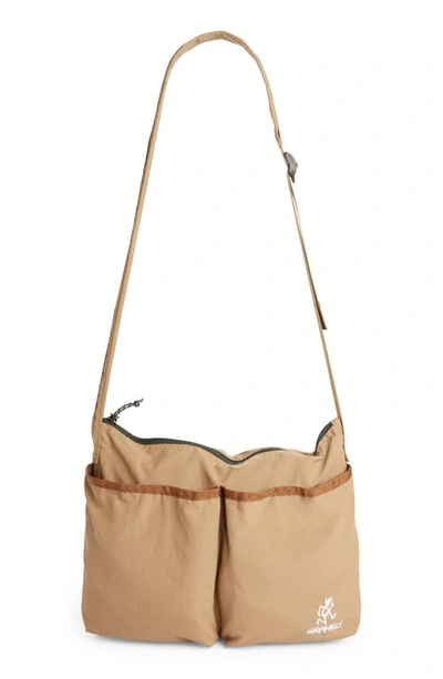 Shop Gramicci Utility Sacoche Shoulder Bag In Tan
