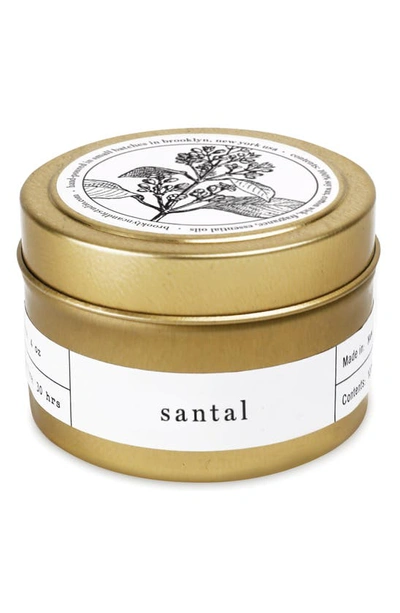 Shop Brooklyn Candle Travel Candle Tin In Santal