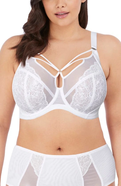 Shop Elomi Brianna Underwire Strappy Plunge Bra In White