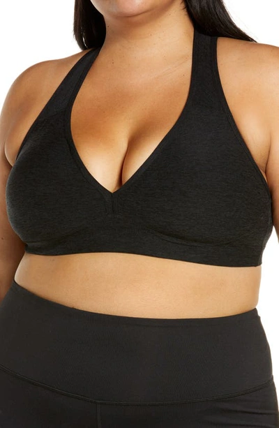 Beyond Yoga Lift Your Spirits Sports Bra In Darkest Night