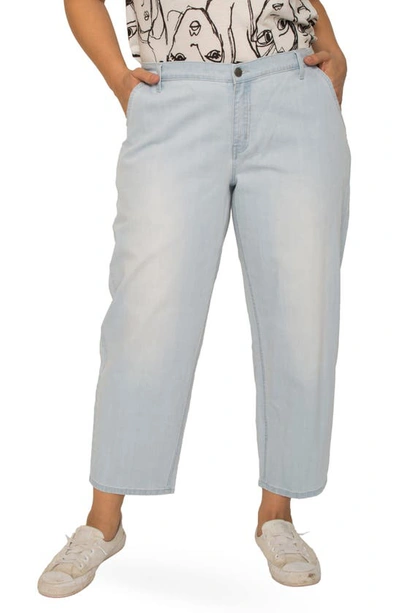 Shop Standards & Practices Harlow High Waist Tapered Crop Jeans In Vintage