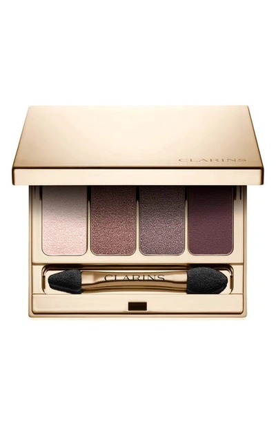 Shop Clarins Four-color Eyeshadow Palette In Rosewood