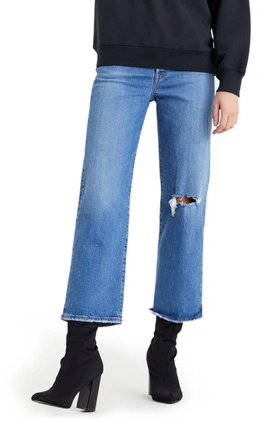 Levi's Ribcage Ripped High Waist Ankle Straight Leg Jeans In Jive Beats |  ModeSens