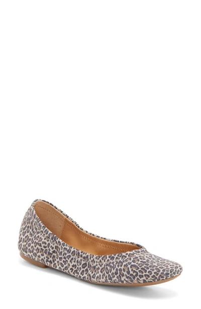 Lucky brand leopard ballet sale flats