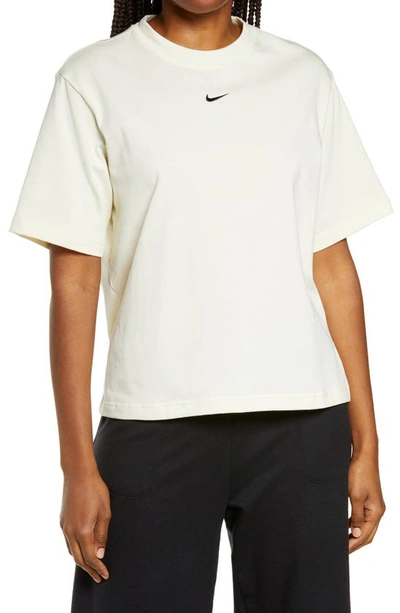 Shop Nike Sportswear Essential T-shirt In Coconut Milk