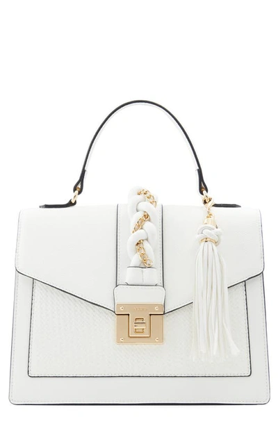 Shop Aldo Me Gusta Faux Leather Handbag In White