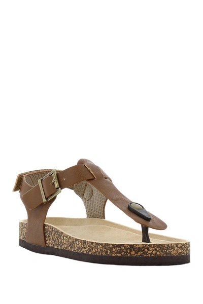 Shop Sprox Moon Dog Thong Sandal In Brown