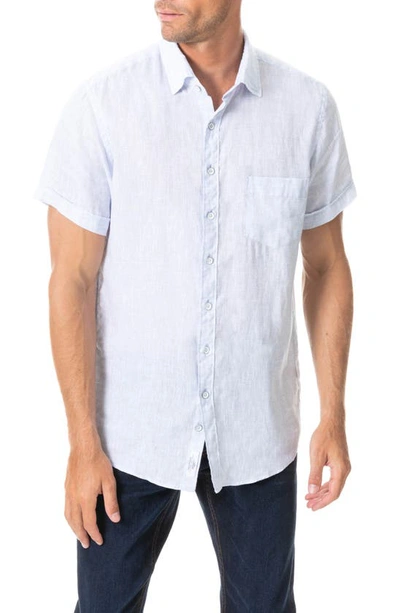 Shop Rodd & Gunn Regular Fit Ellerslie Linen Shirt In Oyster